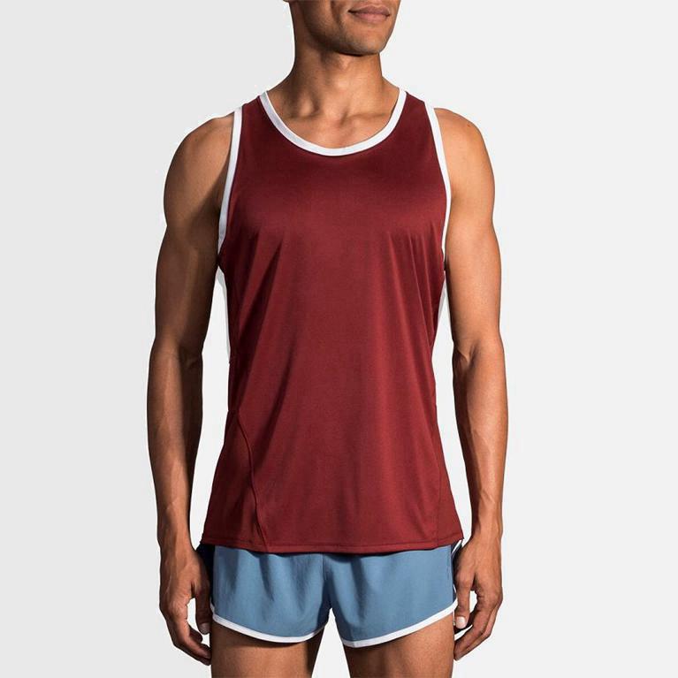 Brooks Stealth NZ - Men's Running Tank Top - Red (21743-EPIM)